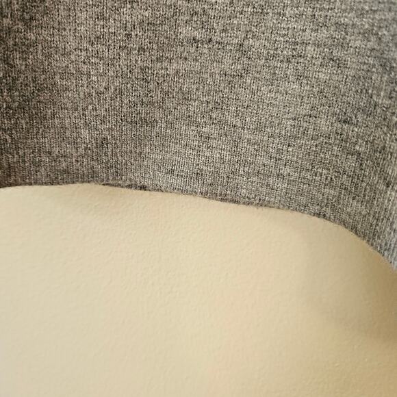 Abercrombie & Fitch LuxeLoft Women's Cardigan Sz L Short Sleeve Gray Old Money - Picture 5 of 7